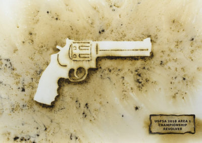 USPSA Award, Gunpowder art, Revolver