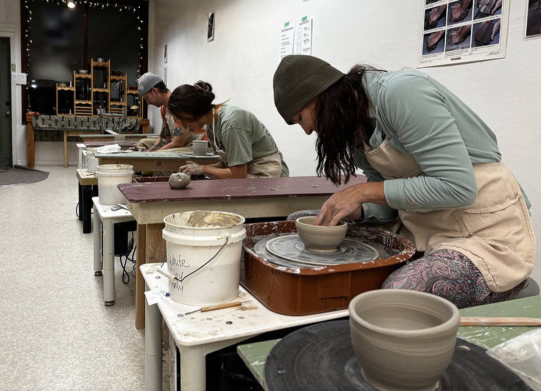 Pottery wheel class, KJ Kahnle, Hamilton MT